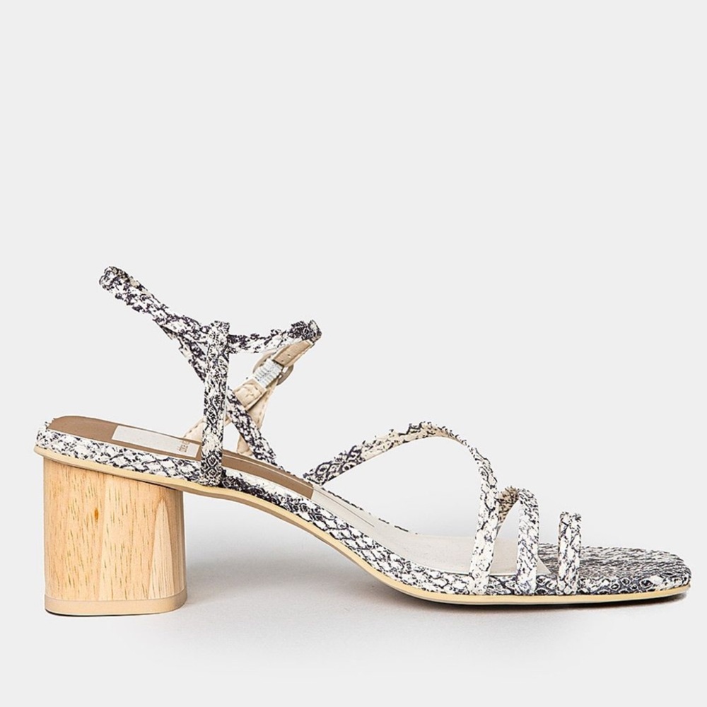 DV Zyda Heels in Stone Snake - Picture 3 of 7
